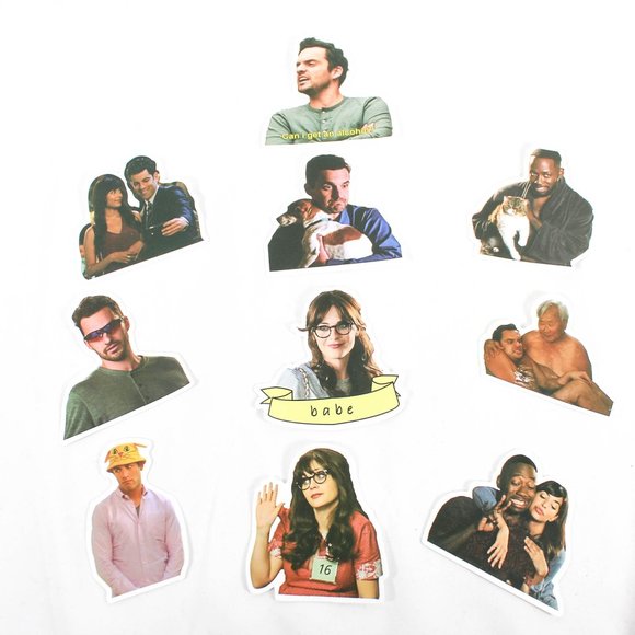 New Girl Jessica Day Y2K Stickers Lot of 23 Never Used Stickers Scrapbook Diary - Picture 1 of 3